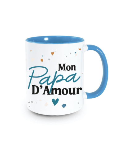 MUG bleu " Mon Papa d'Amour "