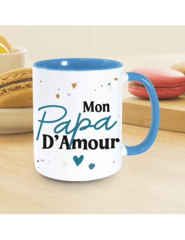 MUG bleu " Mon Papa d'Amour "