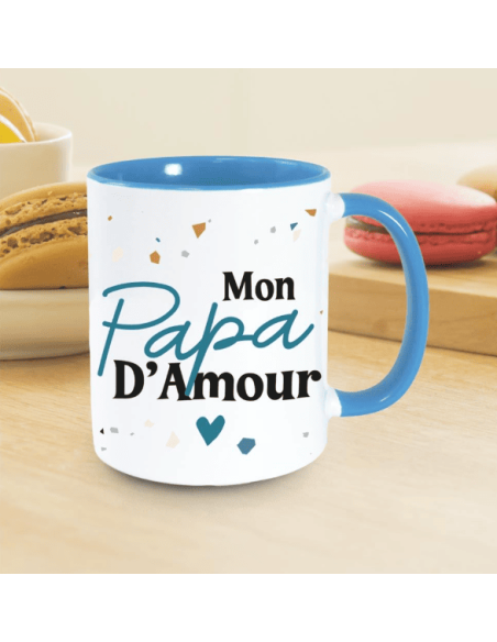 MUG bleu " Mon Papa d'Amour "