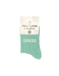 Chaussettes femme à paillettes CRANEUSE