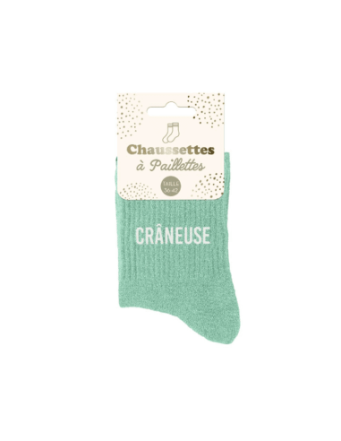 Chaussettes femme à paillettes CRANEUSE