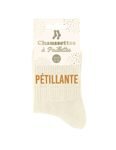 copy of Chaussettes femme à paillettes BICHETTE