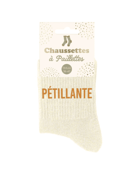 copy of Chaussettes femme à paillettes BICHETTE