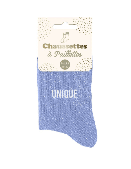 Chaussettes femme à paillettes UNIQUE