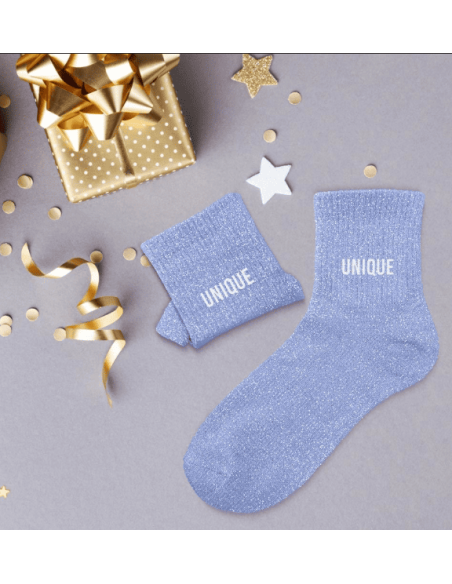 Chaussettes femme à paillettes UNIQUE