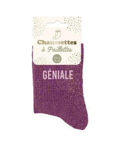 Chaussettes femme à paillettes GENIALE