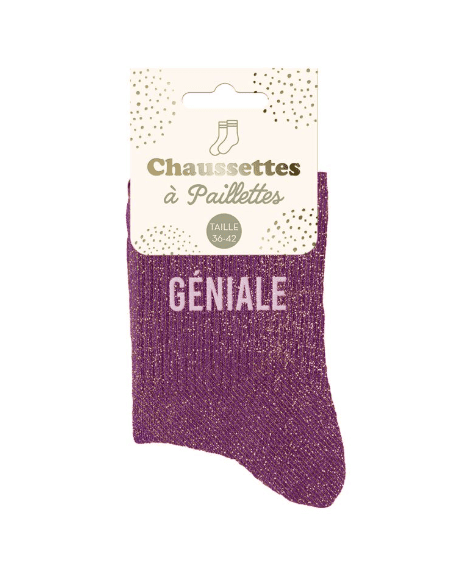 copy of Chaussettes femme à paillettes CHATON