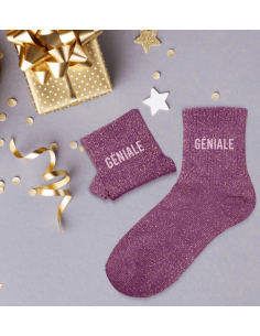Chaussettes femme à paillettes GENIALE 2