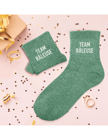 Chaussettes femme à paillettes TEAM RALEUSE