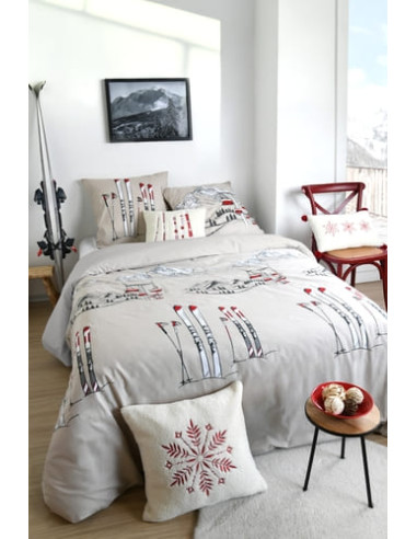 Housse de couette + 2 taies ALPES 240 x 220 cm