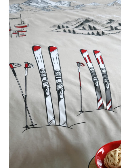 Housse de couette + 2 taies ALPES 240 x 220 cm