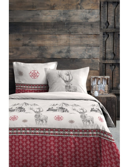 Housse de couette + 2 taies BAUGES 240 x 220 cm