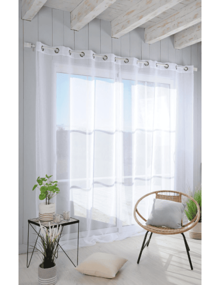 Voilage Monna blanc 300 x 260 cm