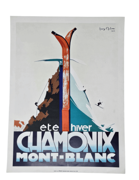 Affiche CHAMONIX MONT-BLANC été/ hiver