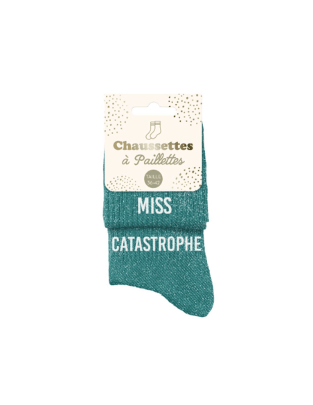 chaussettes paillettes MISS CATASTROPHE