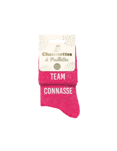 Chaussettes paillettes TEAM CONNASSE