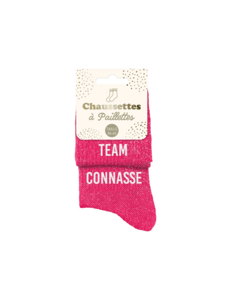 Chaussettes paillettes TEAM CONNASSE