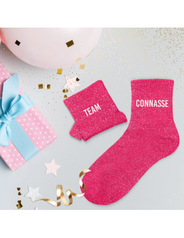 Chaussettes paillettes TEAM CONNASSE