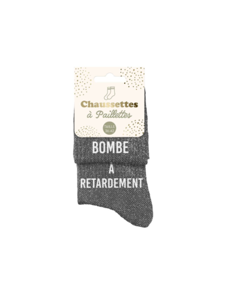 chaussettes paillettes BOMBE A RETARDEMENT