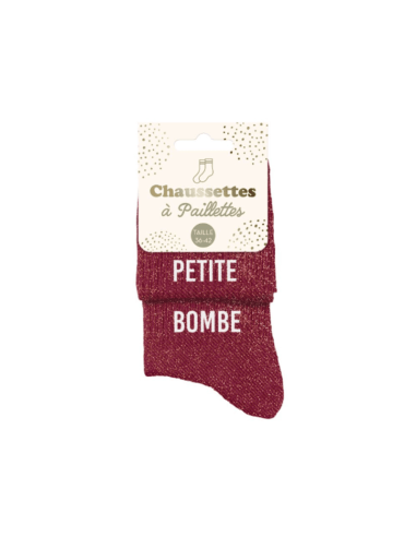 chaussettes paillettes PETITE BOMBE femme