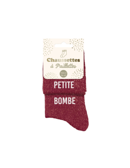 chaussettes paillettes PETITE BOMBE femme