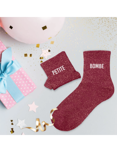 chaussettes paillettes PETITE BOMBE femme