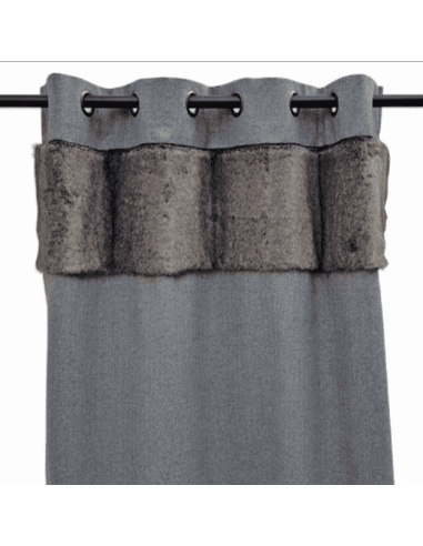 Rideau fausse fourrure PAP SUEDE