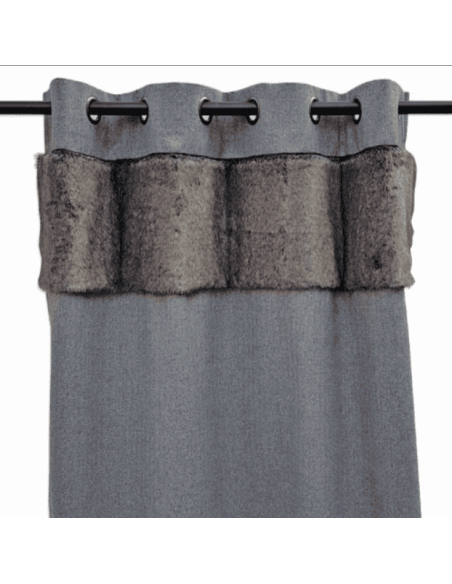 Rideau fausse fourrure PAP SUEDE