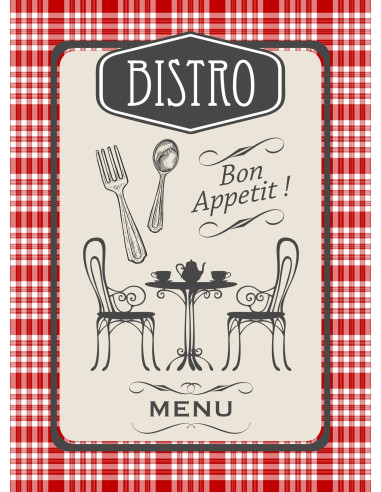 Torchons BISTRO lot de 3