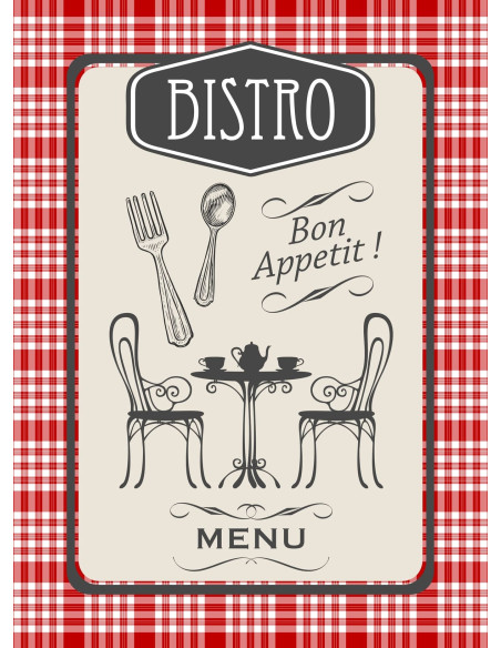 Torchons BISTRO lot de 3