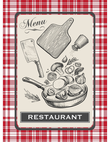 Torchons BISTRO lot de 3