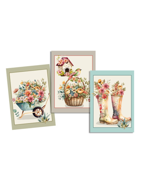 Torchons VERO multicolore lot de 3