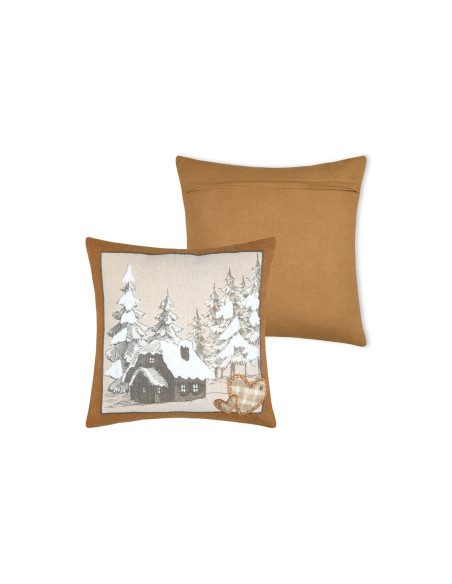 Coussin WILDFOREST naturel 45 x 45 cm