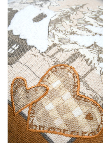 Coussin WILDFOREST naturel 45 x 45 cm