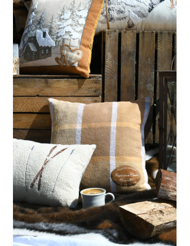 Coussin WILDFOREST CAMEL 45x45 cm