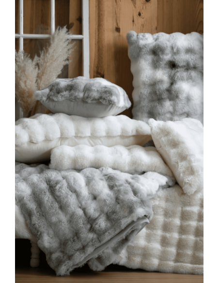 Plaid NEBRASKA perle 130 x 150 cm