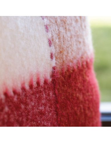 Housse de coussin BEIJA bordeaux 45x45 cm