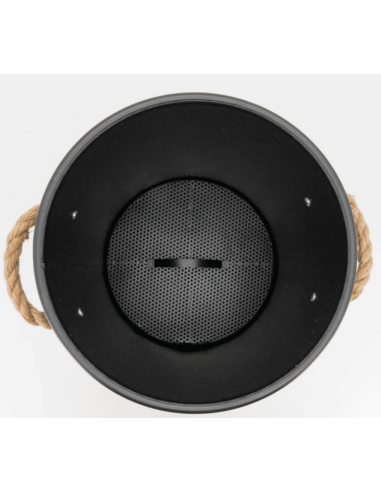 Seau réserve à pellets la vie de chalet rond