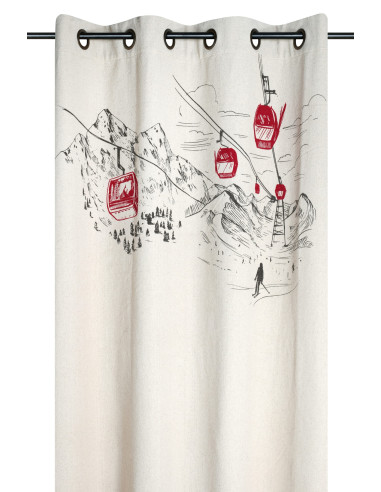 Rideau VILLARD écru 140 x 260 cm