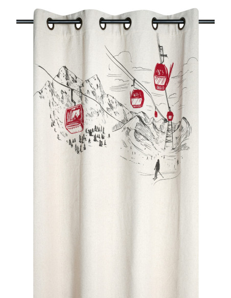 Rideau VILLARD écru 140 x 260 cm