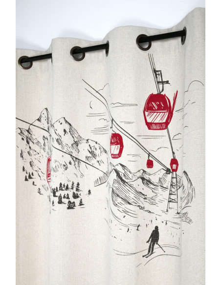 Rideau VILLARD écru 140 x 260 cm