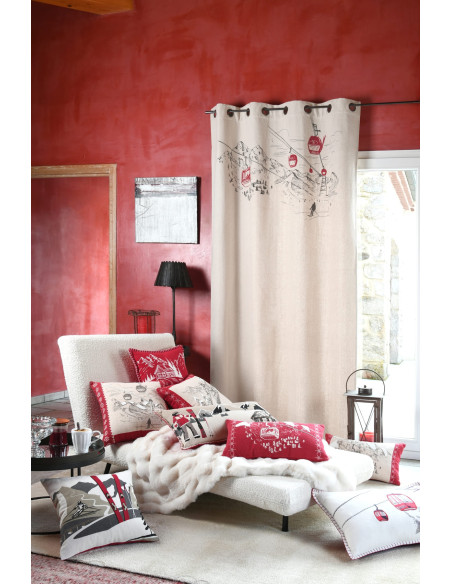 Rideau VILLARD écru 140 x 260 cm