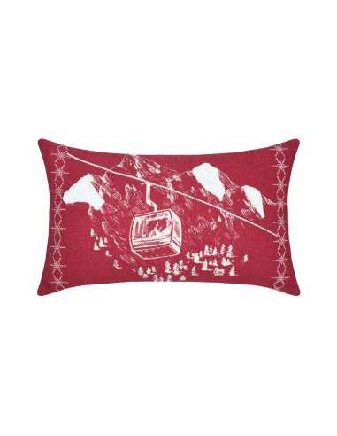 Coussin VILLARD rouge 30 x 50 cm