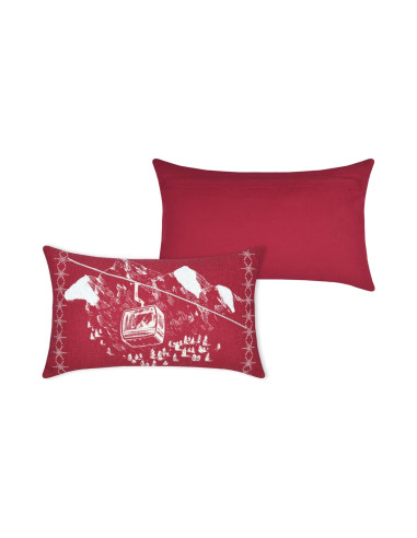 Coussin VILLARD rouge 30 x 50 cm