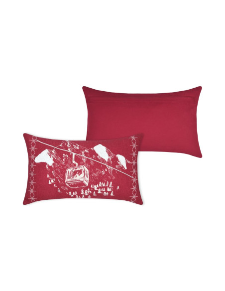 Coussin VILLARD rouge 30 x 50 cm