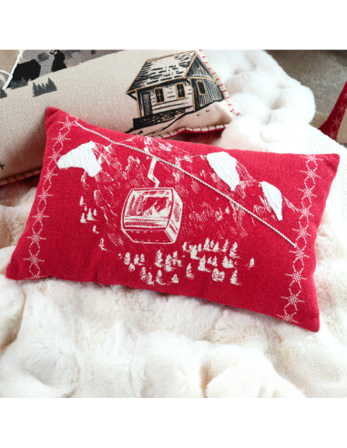 Coussin VILLARD rouge 30 x 50 cm