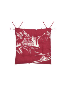 Galette de chaise VILLARD bordeaux