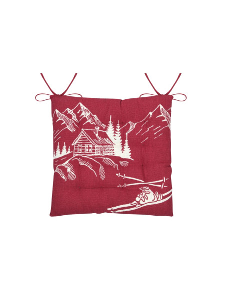 Galette de chaise VILLARD bordeaux