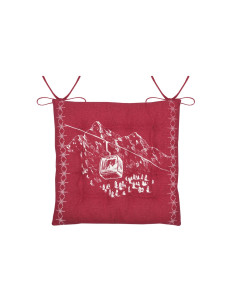 Galette de chaise VILLARD rouge