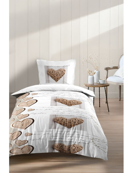Housse de couette CHARMING naturel 140 x 200 cm